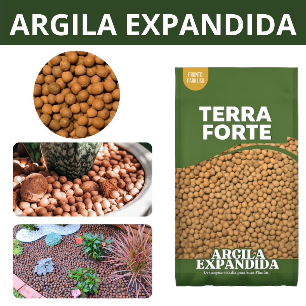 Argila Expandida Decoração de Jardim Litros Pedras Para jardinagem Argila Terra forte em Oferta na Shopee