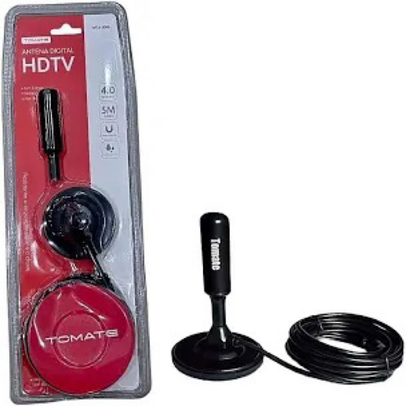 ANTENA DIGITAL HDTV INTERNA E EXTERNA 5M