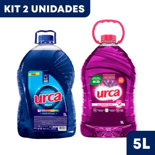 Kit 2 Unidades Sabão Liquido Concentrado Urca Lavanda e Maxx 5L em Oferta na Shopee