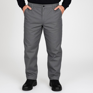Calça Brim Cinza Profissional Uniforme Trabalho Mecânico Industrial Serviços Gerais Resistente em Oferta na Shopee
