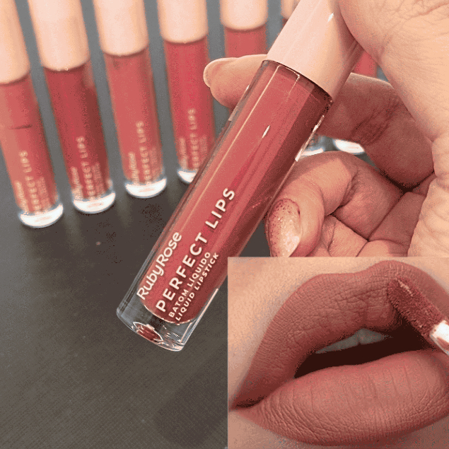 Batom Líquido Soft Matte Perfect Lips Ruby Rose linha Rosa - Batom matte longa duração - cor dream big