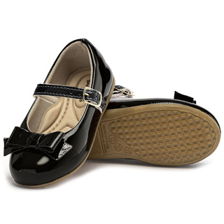 Sapatilha Infantil Menina Lacinho Preta com Fivela Tamanho 20 ao 27 Blogueirinha em Oferta na Shopee