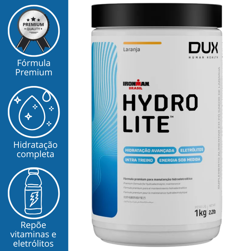 HYDROLITE INTRA TREINO REPOSITOR HIDROELETROLÍTICO POTE 1KG - DUX HUMAN HEALTH em Oferta na Shopee