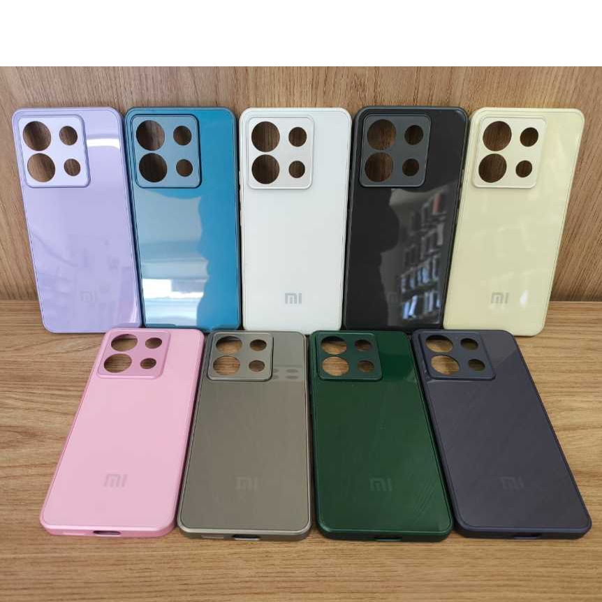 CAPA CASE CAPINHA PREMIUM REDMI NOTE 13 PRO 5g INTERIOR AVELUDADO AG-GLASS PHONE CASE LUXO ELEGANTE