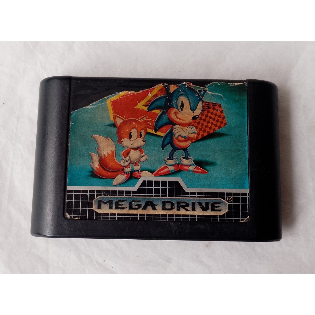 Sonic The Hedgehog 2 original TecToy para Mega Drive - Funcionando - Usado - L-OD