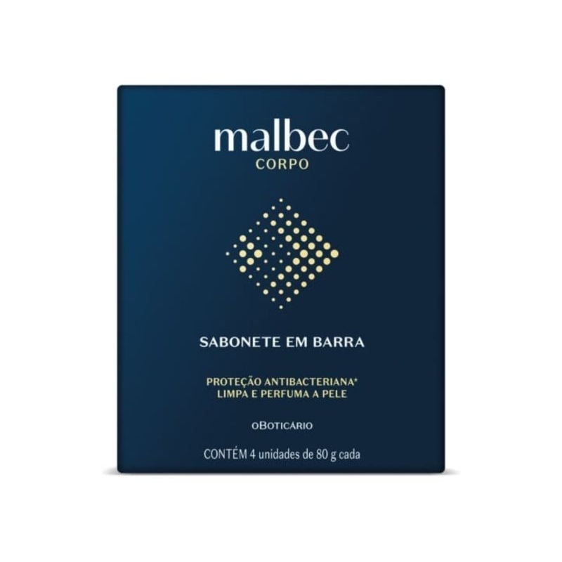 Caixa de Sabonetes Malbec Club 4x80g