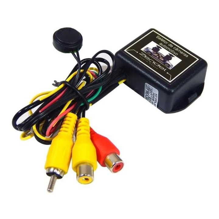 Seletor de Câmera Automotivo Diant/Tras- Zendel em Oferta na Shopee