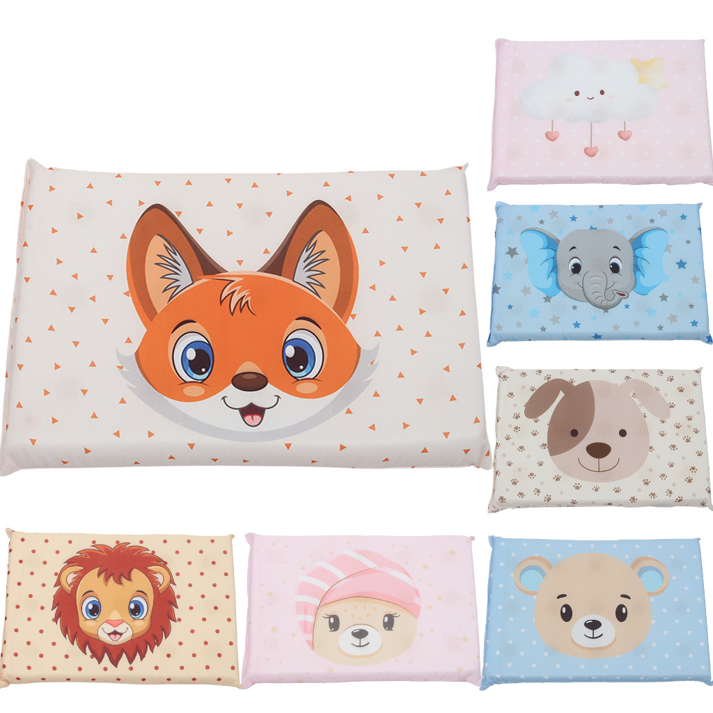 Travesseiro Bebe Antissufocante Estampados Bichinhos Para Menino Menina com Furos em Oferta na Shopee