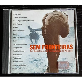 CD Sem Fronteiras. Coletânea com Pearl Jam, Rage Against, Korn, Black Sabbath, Oasis e mais