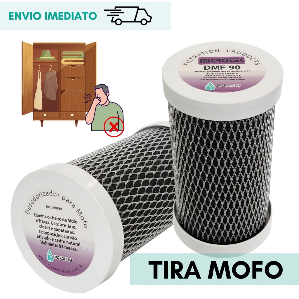 Tira Cheiro de Mofo Carvão Ativado Para Guarda Roupa Armários Closet Anti Mofo Kit 2 pçs em Oferta na Shopee