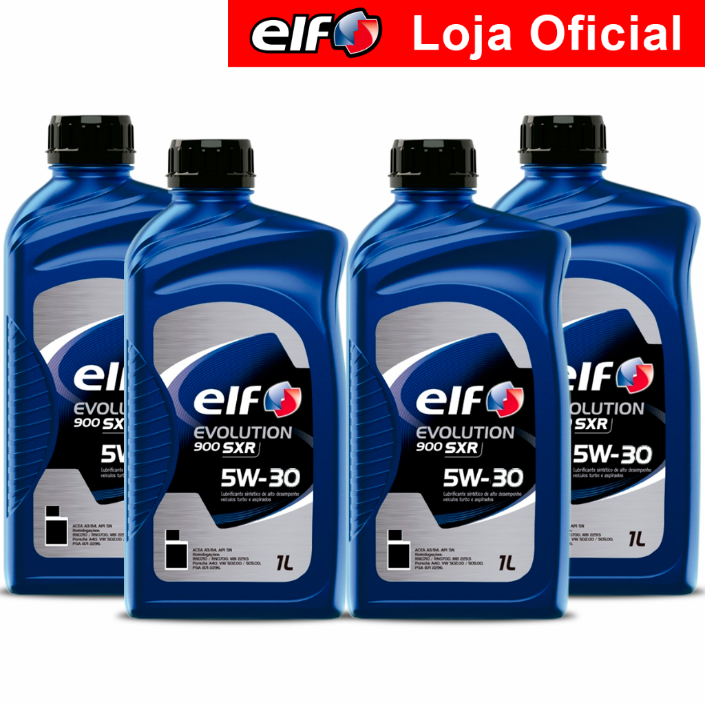 Kit 4x Óleo Sintético 5w-30 elf Evolution 900 SXR em Oferta na Shopee