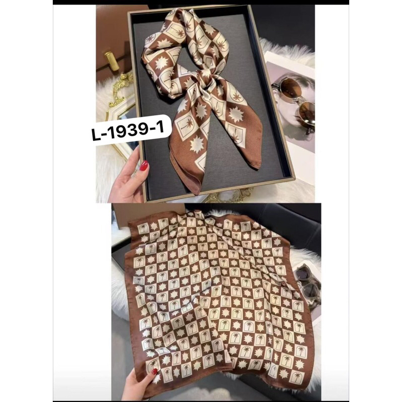 LENÇO FEMININO DE SEDA NOVIDADE 70x70 em Oferta na Shopee