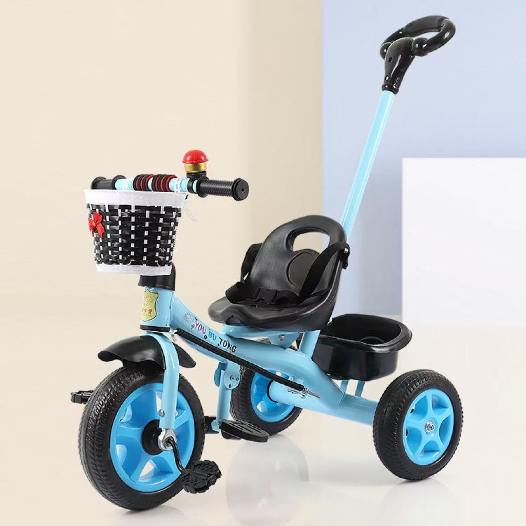 Triciclo infantil com suporte para carrinho e sensor bicicleta infantil de 3 rodas--3607 em Oferta na Shopee