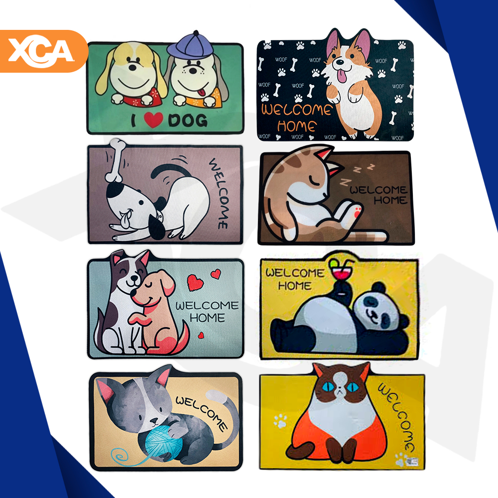 Tapete Gato Cachorro Quarto Sala Divertido Decorativo Antiderrapante Gatinho Cachorrinho Infantil