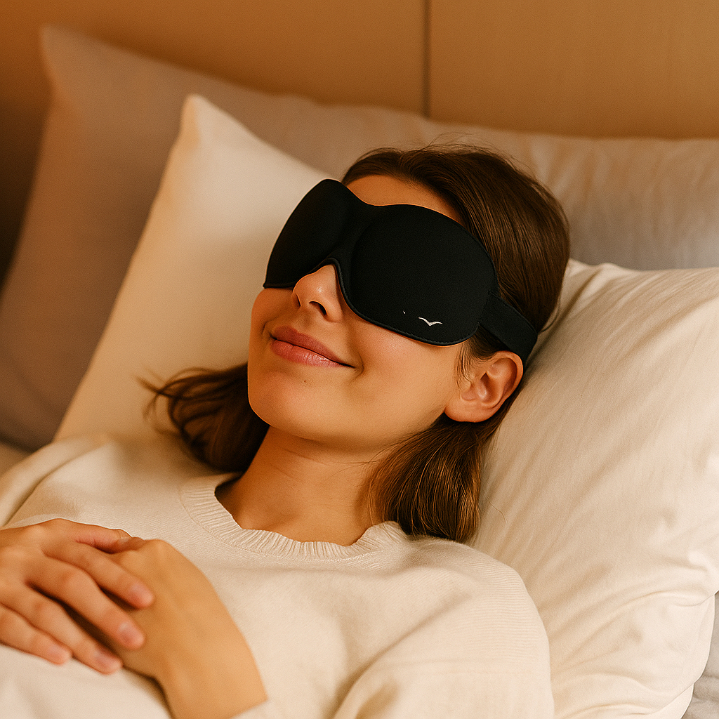 Máscara de Dormir 3D tapa olhos bom sono confortável Repouso regulável Macio cor