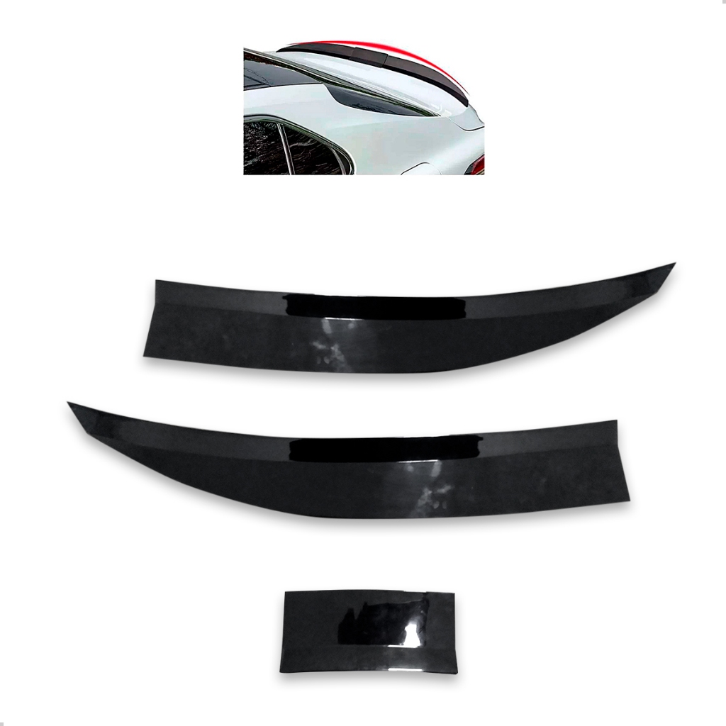Aerofólio Para Audi A3 Sedan 2014 2015 2016 2017 2018 2019 2020 2021 2022 2023 2024 2025 Black Piano Ajustável