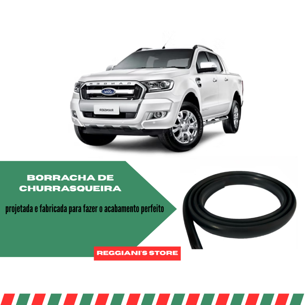 Borracha Acabamento Churrasqueira Parabrisa Ford Ranger