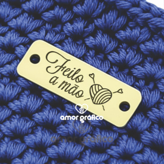 Etiqueta Tag de Acrílico com Frase "Feito à Mão" – PRONTO ENVIO  - NÃO PERSONALIZAMOS em Oferta na Shopee