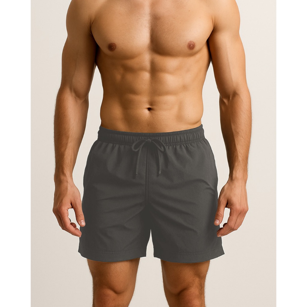 Short Fitnnes Corrida Academia Corrida Bermuda Dia a Dia Casual Masculino Tactel com Elastano Liso