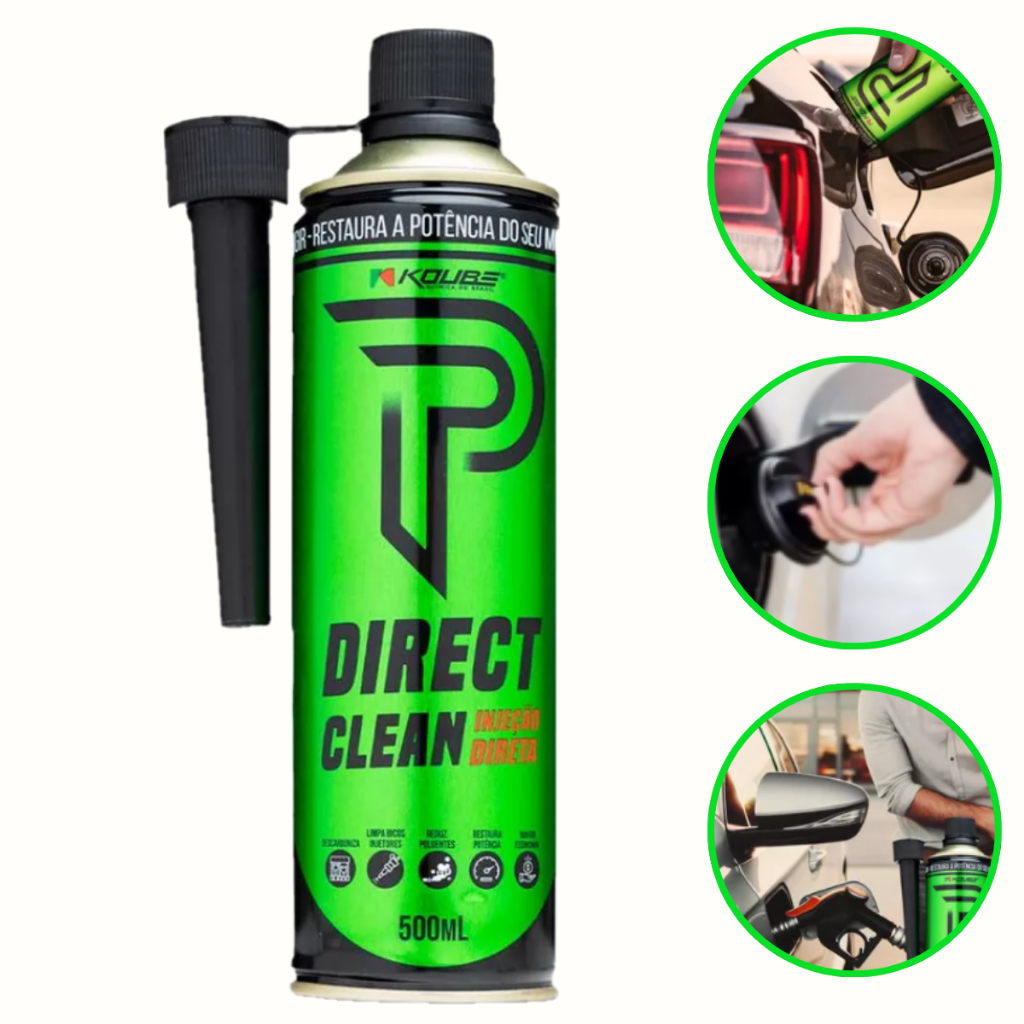 Direct Clean Injeção Direta Koube Limpa Descarboniza Bicos Camara Combustao Admissao Alimentação em Oferta na Shopee