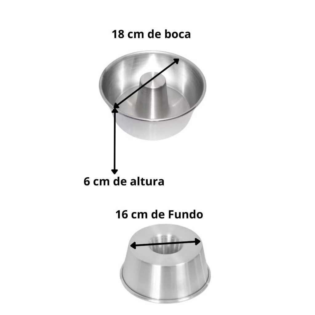 Forma Assadeira Pudim Torta Suica 16x6