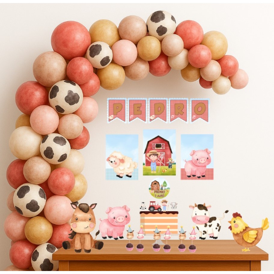Kit Festa Fazendinha | Lembrancinhas Fazendinha | Personalizados Fazendinha | Fazendinha Aniversário | Fazendinha