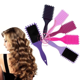 Escova De Ondulação De Cerdas De Javali Com Pontas Para Reduzir Puxar E Separar Cachos Perfeitos em Oferta na Shopee