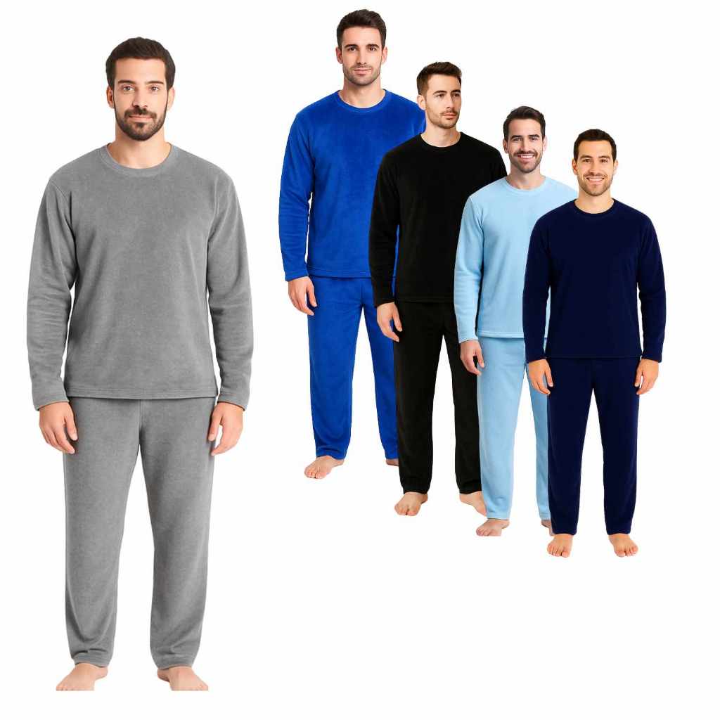 pijama feminino/masculino em plush microfibra - SOMOS FABRICANTES!