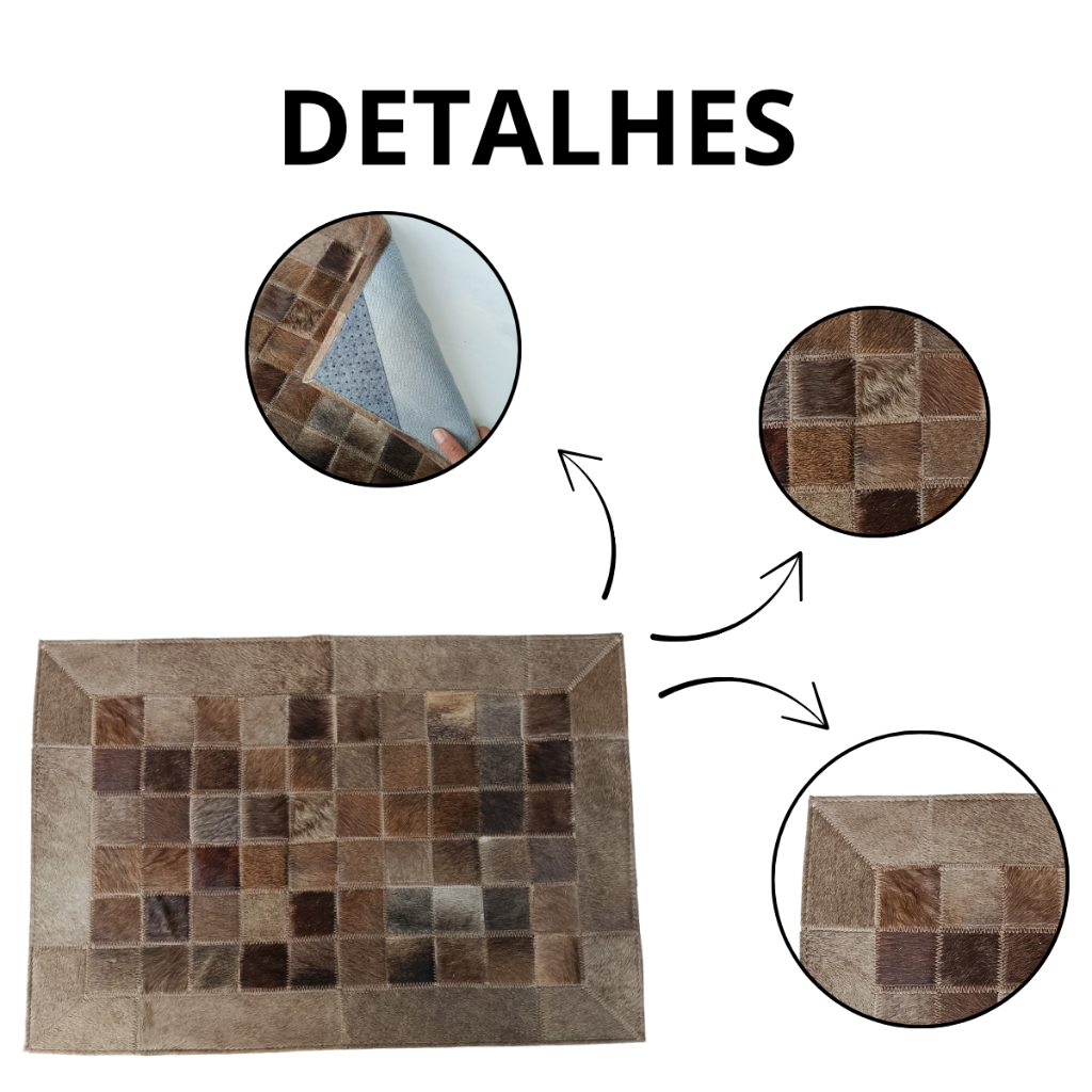 Carpete Tapete Capacho Couro Legitimo Entrada De Casa Couro De Boi