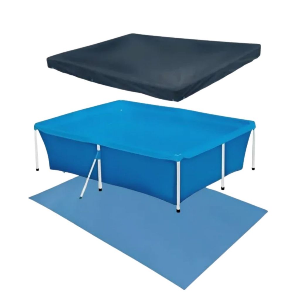 Kit Piscina Com Armação 3000 Litros + Capa + Forro - Mor em Oferta na Shopee