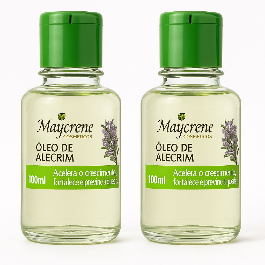 Kit 2 Óleo de Alecrim Capilar 100ml Crescimento Rápido Anti Queda Fortalecedor Natural para Cabelo em Oferta na Shopee