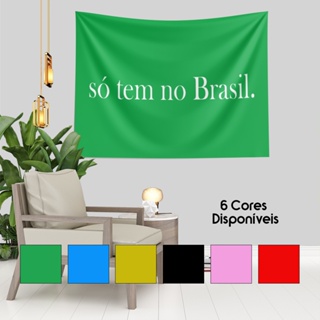 Bandeira Tecido De Parede Pano Estampado Só Tem No Brasil Decorativa Decoração 6 Cores em Oferta na Shopee