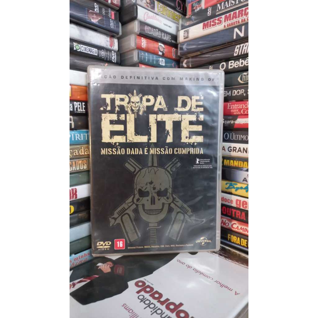 DVD -TROPA DE ELITE / Missão Dada É Missão Cumprida / Edição Definitiva com Making of  / Impecável / Original / Ação