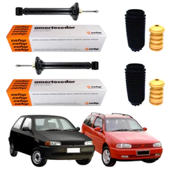 PAR AMORTECEDOR TRASEIRO GOL E PARATI G2 96 A 2000 ORIGINAL COFAP + KITS