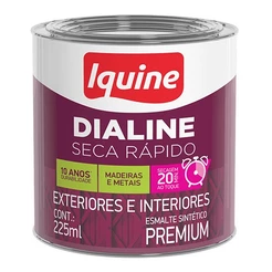 Esmalte Premium Brilhante Iquine Dialine Seca Rápido 225ml