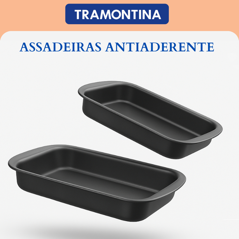 Jogo Assadeiras Tramontina Antiaderente Starflon Max 22cm e 28cm