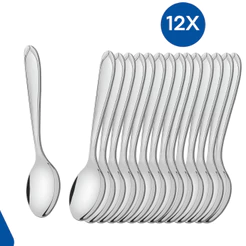 Colheres de mesa laguna tramontina inox 12 peças