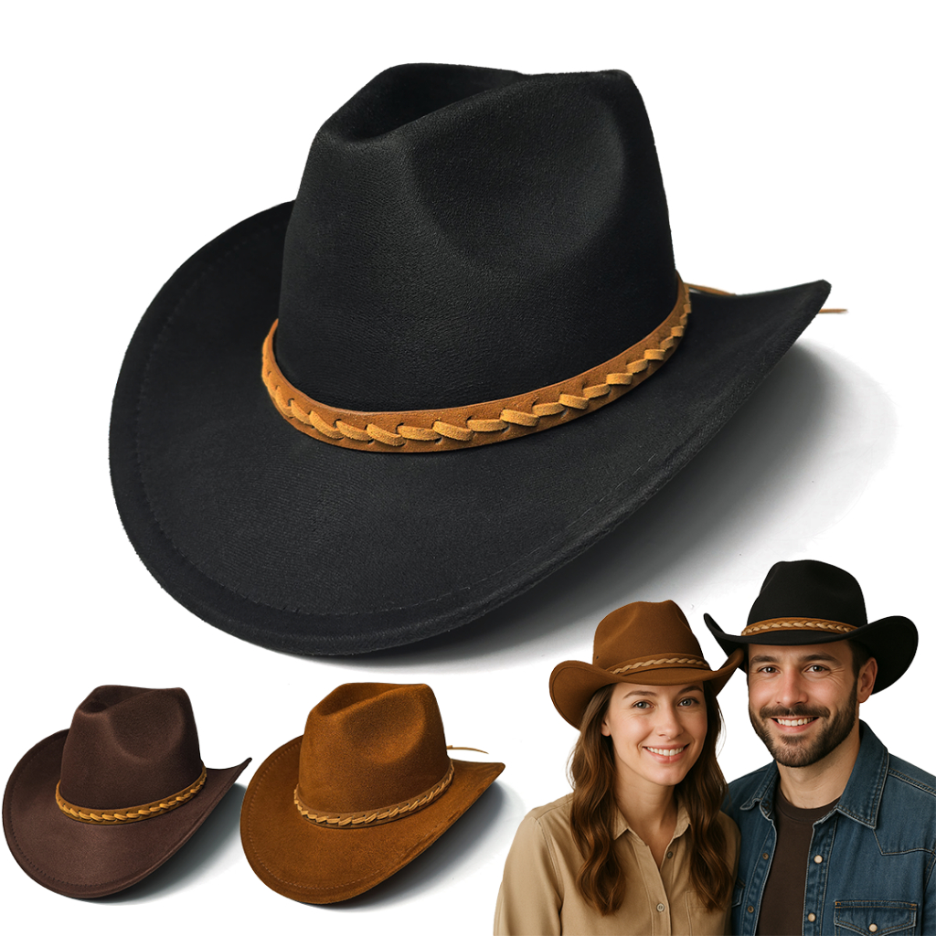 Chapéu Cowboy Feminino Masculino Country Rodeio Boiadeiro Várias Cores