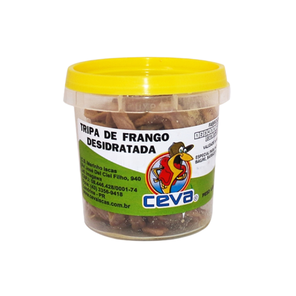 Isca Para Pesca Tripa De Frango Desidratada 120g Ceva Iscas em Oferta na Shopee