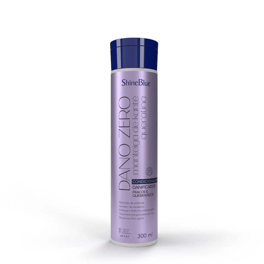 Condicionador Shine Blue Danificados 300ml em Oferta na Shopee