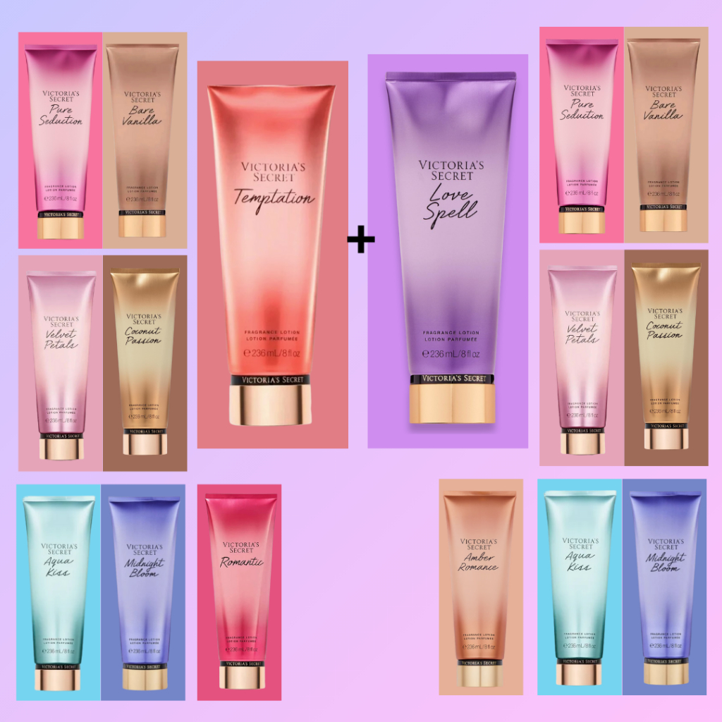 Detalhes do Kit 2 Loções Hidratantes Victoria’s Secret Original, hidratantes corporais com fragrâncias marcantes e femininas 236 ml
