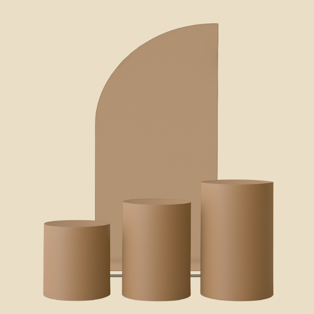 Kit Capas De Painel Romano Meia Lua Dupla Face  E Trio De Capas Cilindros em Oferta na Shopee