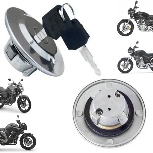 TAMPA DO TANQUE COMBUSTÍVEL YAMAHA YBR 125 06-08/ XTZ 125-150 FACTOR/ FAZER 150 /FAZER 250 06-17 LANDER 250 em Oferta na Shopee