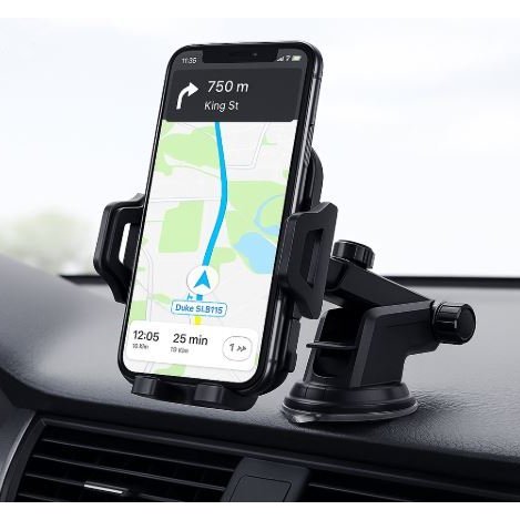 Suporte Veicular P/ Celular GPS 360º Ventosa Ultra Fixação Painel Ou Vidro Flexível,Seguro Universal
