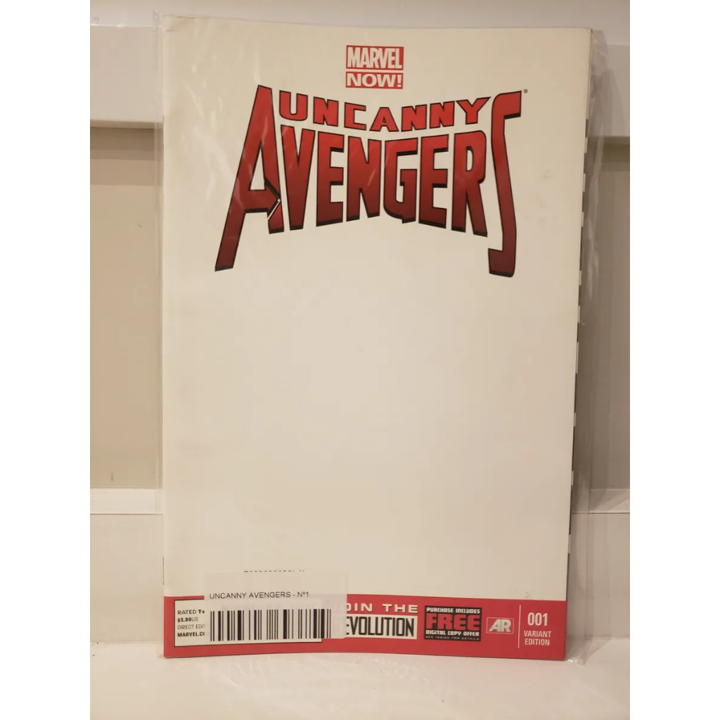 Importado Uncanny Avengers #1 Cover D Variant Blank Cover Vingadores Wolverine Deadpool X-Men