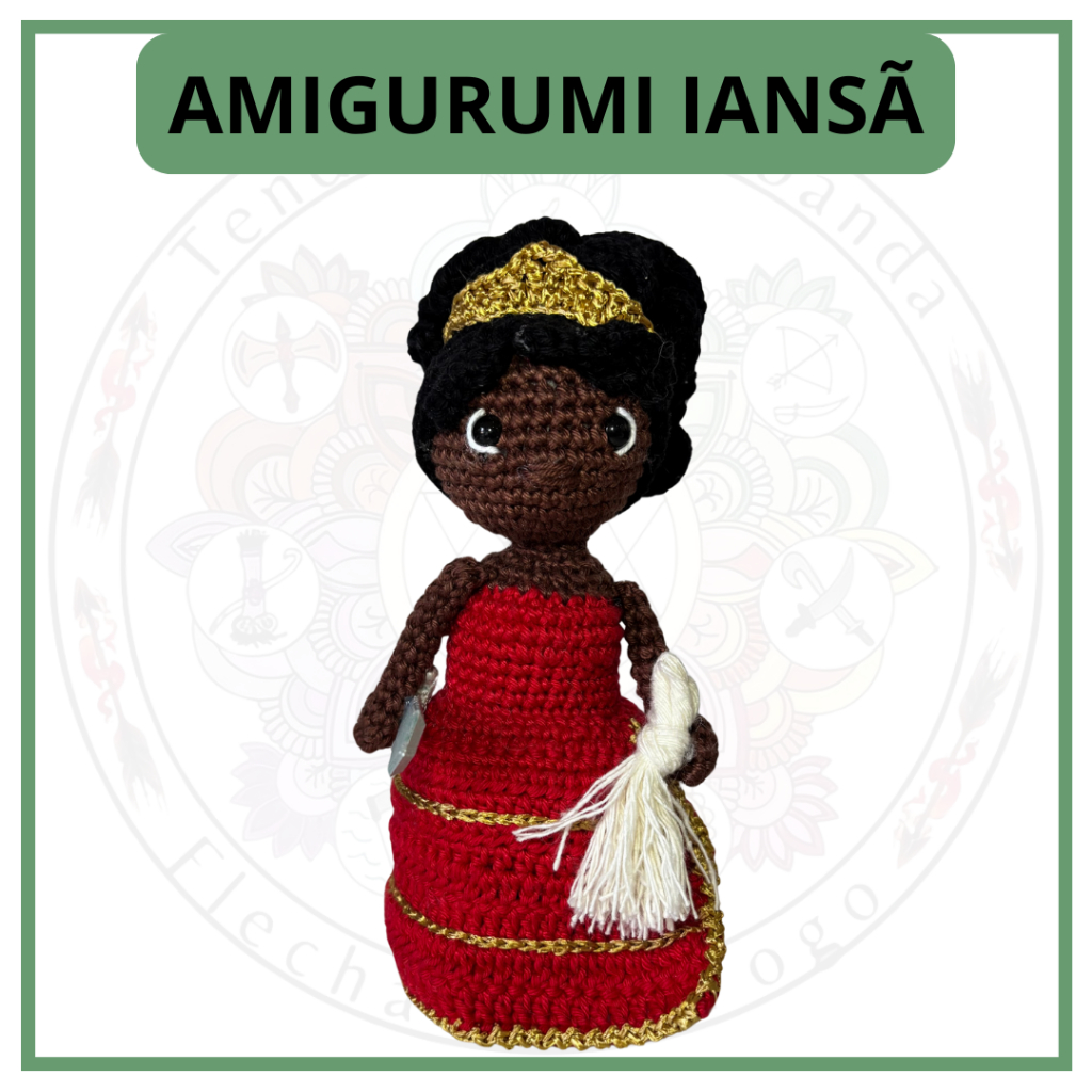 Amigurumi Iansã Orixás Artesanal 18cm