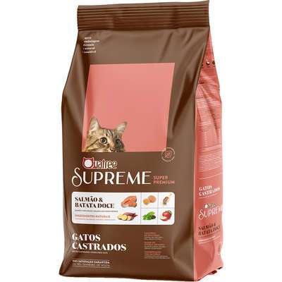 Ração Quatree Supreme Gatos Castrados Salmão e Batata Doce 10,1kg (Max 1 Pct. por pedido)