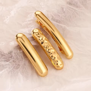 Presilhas de cabelo tradicionais douradas kit 3 peças pregadeira para cabelo preso acessório elegante senhoras em Oferta na Shopee