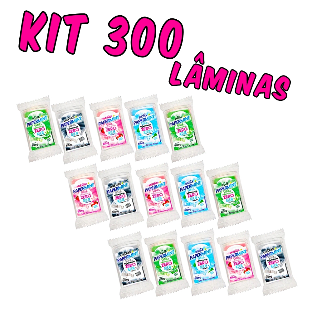 Display Kit 15 Papermint Zero Açúcar – 20 Lâminas cada em Oferta na Shopee