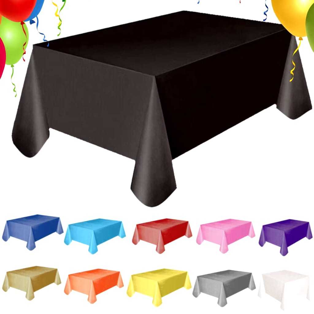 Toalha de Mesa de Plástico 1.37m x 1.83m para aniversários Festa infantil - Decoração
